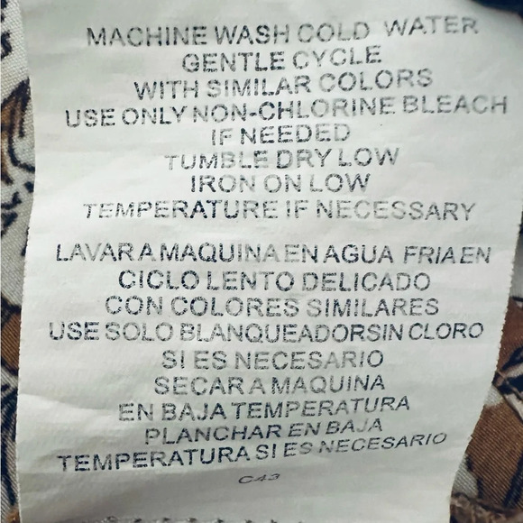 Floral Lace Trim Top - Brown - Picture 13 of 13